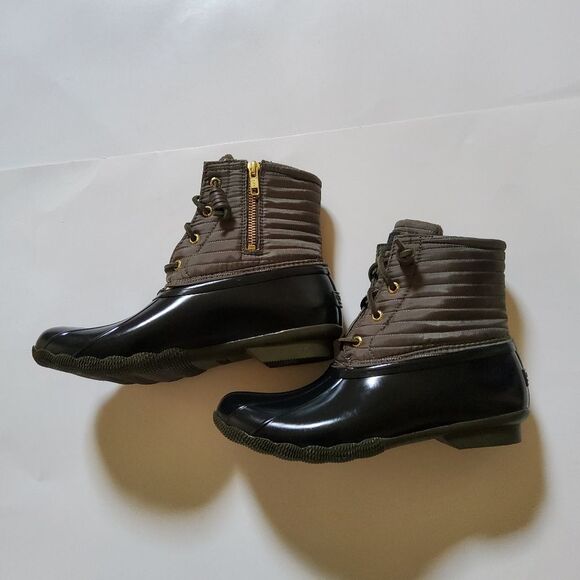 Sperry Saltwater Quilted Water Resistant Duck Boots Snow Rain Women's Size 8 New - Picture 2 of 14